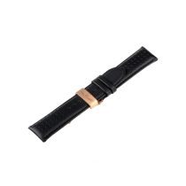 Universal Uhrenarmband [24 mm] schwarz m. rosé Faltschließe Ref. 23835