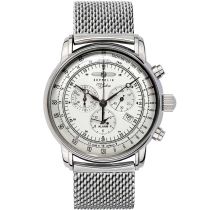 Zeppelin 7680M-1 Alarm Chronograph 100 Jahre Herrenuhr 43mm 5ATM