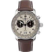 Zeppelin 8684-5 Graf Zeppelin LZ127 Big-Date Chronograph Herrenuhr 41mm 5ATM