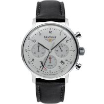 Bauhaus 2086-1 Herrenuhr Dessau Solar Chrono 41mm 5ATM