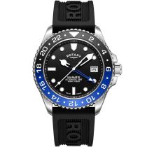 Rotary GS04378/96 Herrenuhr Seamatic GMT Saphirglas Automatik 42,5mm 300M