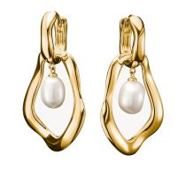 Thomas Sabo H2321-430-14 Creolen mit Perlen-Anhänger Natural Beauty vergoldet Damen