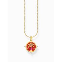 Thomas Sabo KE2204-471-7-L45V Vergoldete Ketten mit Palmenanhänger Damen