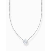 Thomas Sabo KE2210-051-14-L45V Silberne Kette mit weißem Zirkonia Anhänger Damen