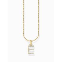 Thomas Sabo KE2244-414-14-L45V Vergoldete Kette Buchstabe E Damen