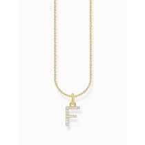 Thomas Sabo KE2245-414-14-L45V Vergoldete Kette Buchstabe F Damen