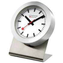 Mondaine A660.30318.81SBB magnetische silberne Wanduhr Tischuhr Küchenuhr 50 mm