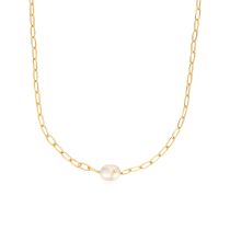 ANIA HAIE N043-05G Pearl Power Damen Halskette, verstellbar