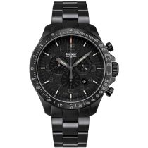 Traser H3 109466 P67 Officer Chronograph Black Steel Herrenuhr 46mm 10ATM