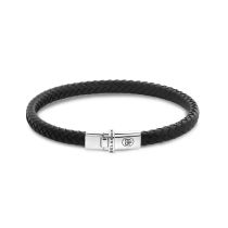 Rebel & Rose RR-L0174-S-M Armband Xtra Small Braided Black