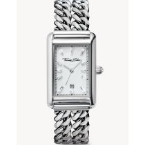 Thomas Sabo WA0428-201-201 Damenuhr Rechteckig silberfarben 22mm 3ATM 