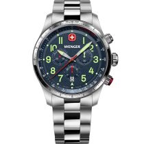 Wenger 01.0543.112 Herrenuhr Terragraph Chrono 43mm 10ATM 