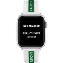 Lacoste 2050003 Band für Apple Watch 38/40mm Weiß/Grün