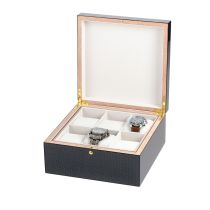 Rothenschild Uhren & Schmuckbox RS-5598-6 für 6 Uhren carbon-grau