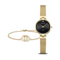 Bering 17724-332-GWP Damenuhr Set Gold Classic 24mm 3ATM