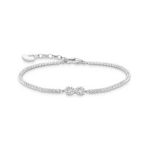 Thomas Sabo A2176-051-14-L19V Silbernes Tennisarmband infinity mit weißen Steinen