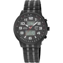 ETT Eco Tech Time EGS-11736-22M Herrenuhr Solar Drive Funk 48mm 10ATM 