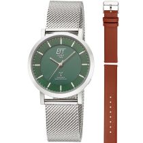 ETT Eco Tech Time ELS-11618-81MS Damenuhr Atacama Solar Funkuhr 36mm 5ATM