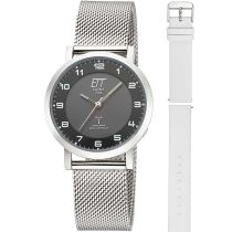 ETT Eco Tech Time ELS-11625-22MS Damenuhr Atacama Solar Funkuhr 36mm 5ATM
