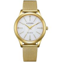 Citizen EM1222-87A Damenuhr Eco-Drive Elegance 34mm 5ATM 