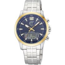 ETT Eco Tech Time EGA-11717-31M Herrenuhr Funk Solar Drive Professional Chronograph 45mm 5ATM 