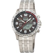 ETT Eco Tech Time EGT-11720-22M Herrenuhr Funk Solar Drive Professional Chronograph Titan 45mm 10ATM 