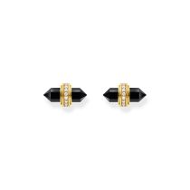 Thomas Sabo H2281-177-11 Goldene Ohrstecker mit schwarzem Onyx Damen
