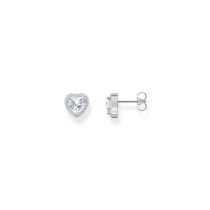 Thomas Sabo H2305-051-14 Silberner Halo-Ohrstecker in Herzform 9,0 mm Damen