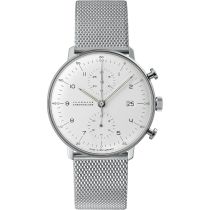 Junghans 27400346 Herrenuhr Max Bill Chronoscope 40mm 5ATM 