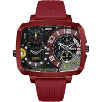 Nubeo NB-6084-02 Herrenuhr Odyssey Triple Time-Zone Limited Chronograph 58mm 5ATM