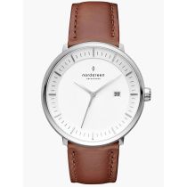 Nordgreen PH40SILEBRXX Herrenuhr Philosopher 40mm 3ATM 