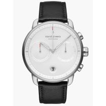 Nordgreen PI42SILEBLXX Herrenuhr Pioneer Chronograph 42mm 10ATM 