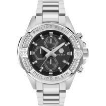 Philipp Plein PWWFA0425 Herrenuhr The $kull Chrono 45mm 5ATM 