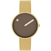 Picto 34001-0914G Mocha Brown Unisex 34mm 5ATM