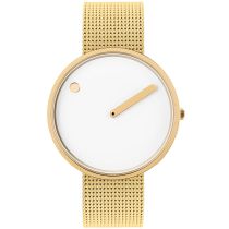 Picto 43321-0920G White Unisex 40mm 5ATM