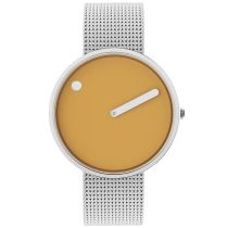Picto 43354-0820S Mustard Yellow Unisex 40mm 5ATM 