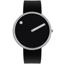 Picto 43370-0120S Black Silicone Unisex 40mm 5ATM 