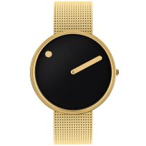 Picto 43387-0920G Black Unisex 40mm 5ATM 