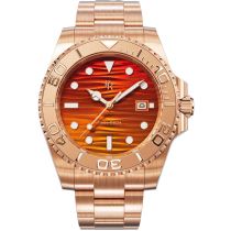 Paul Rich PR-46711 Herrenuhr Crystal Bay Sunset Beach Rose Gold Orange 40mm 5ATM 