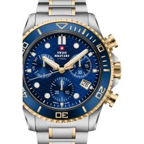 Swiss Military SM34101.04 Herrenuhr Military XL Chronograph 46mm 10ATM