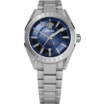 Versace VEAFA0424 Herrenuhr V-Code GMT 42mm 5ATM 