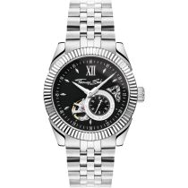 Thomas Sabo WA0411-201-203 Herrenuhr Automatikuhr mit schwarzem Zifferblatt 41mm 5ATM 
