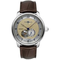 Zeppelin 8566-5 Herrenuhr Friedrichshafen Open Heart 41mm 5ATM